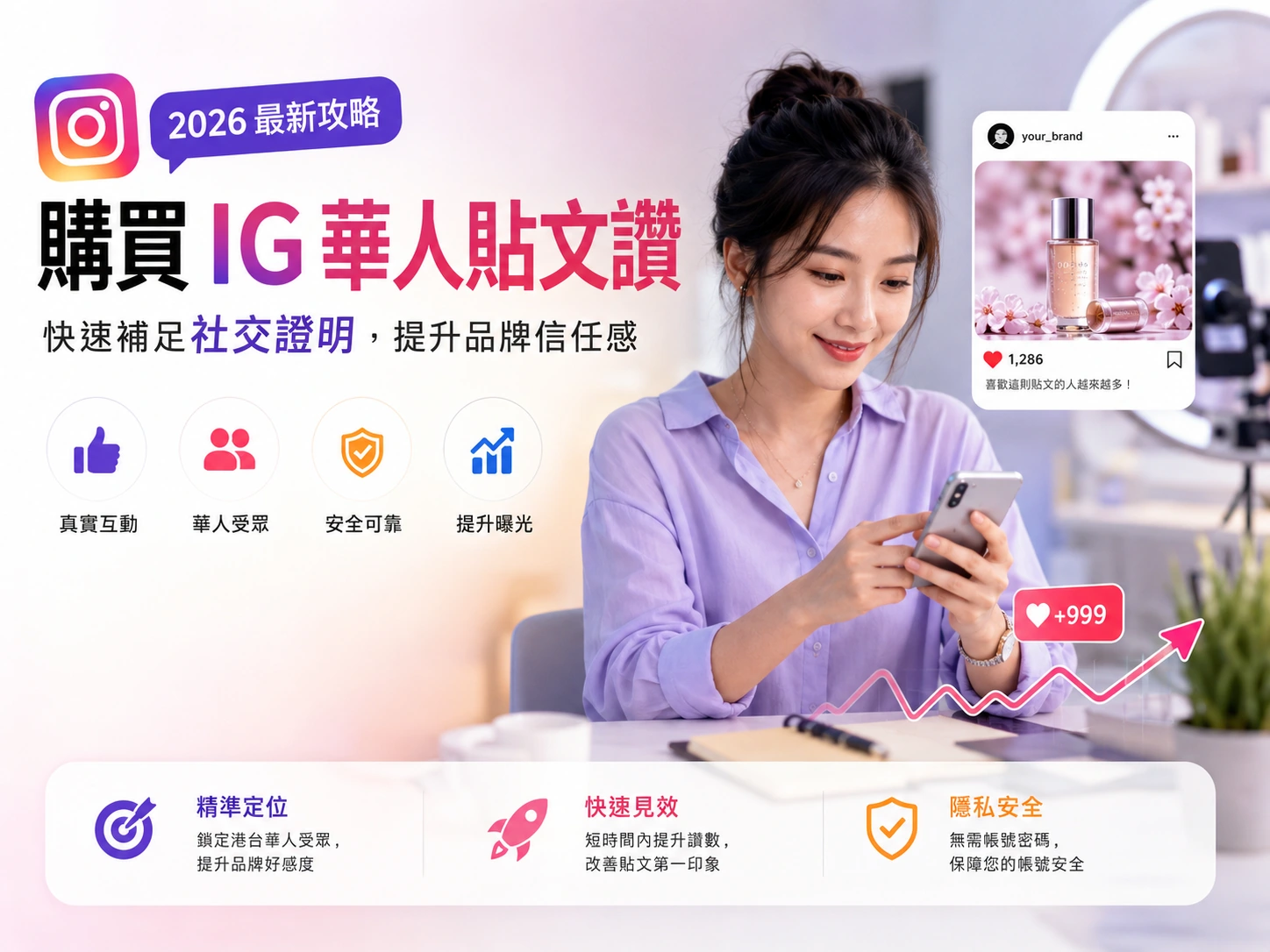 OPlikes IG 華人貼文讚服務主視覺